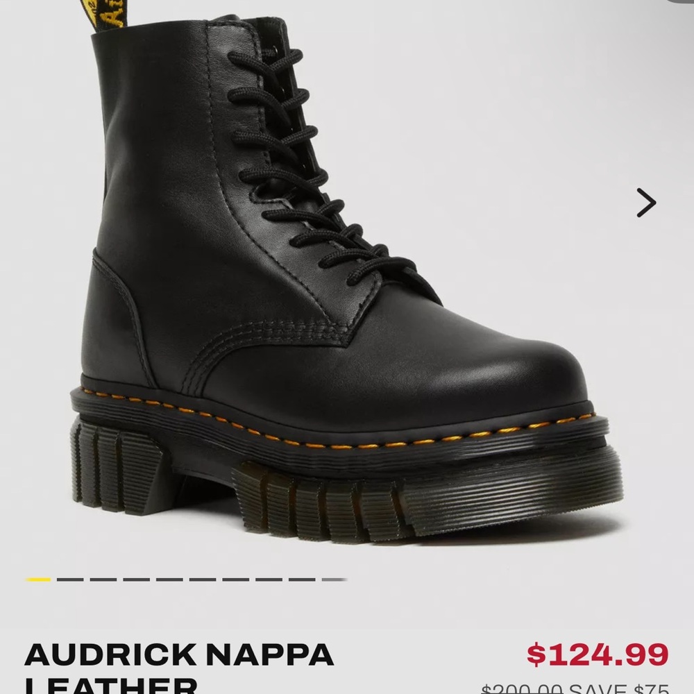 Free Shipping- AUDRICK NAPPA LEATHER PLATFORM ANKLE BOOTS